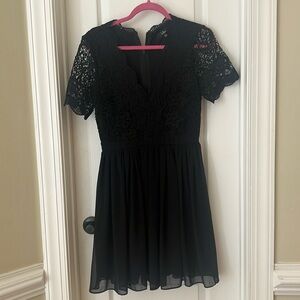Black Lace Cocktail Dress